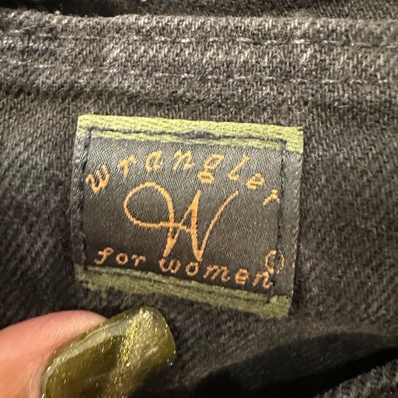 Vintage Wrangler for Women Black High Waisted Jeans Sz 14 x 34 USA 100% Cotton - Picture 2 of 10